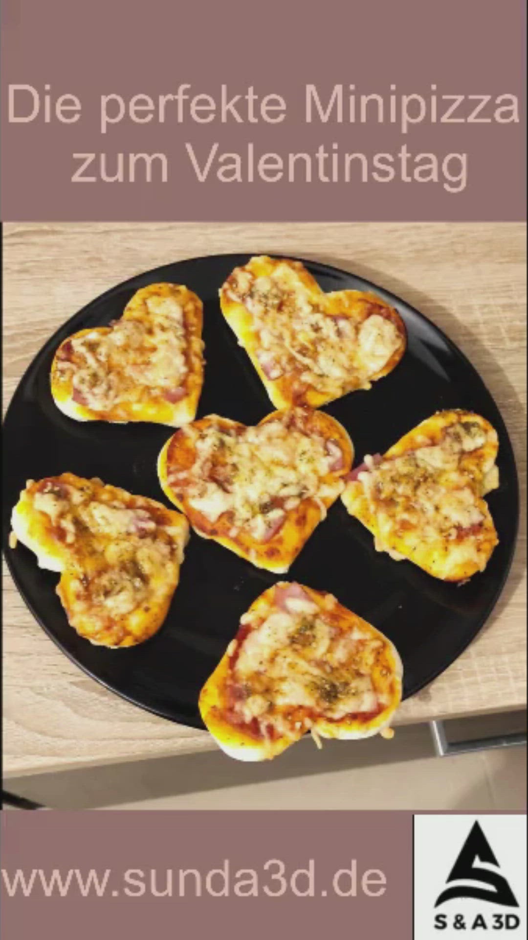 Individuelle Ausstechform für Minipizzen, erstellt aus Deiner Vorlage