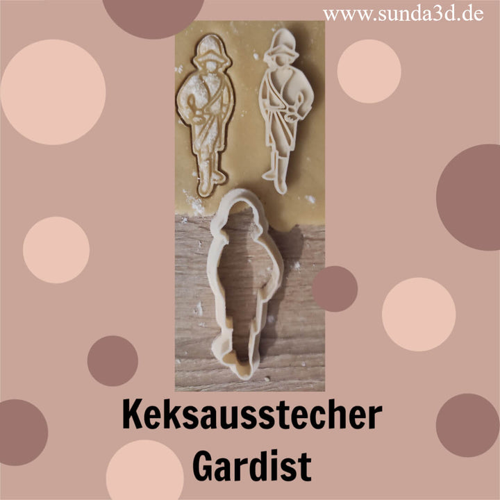 Keksausstecher "Gardist" mit Stempel - SundA3D