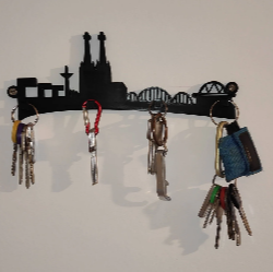 Schlüsselbrett - Skyline Köln - SundA3D