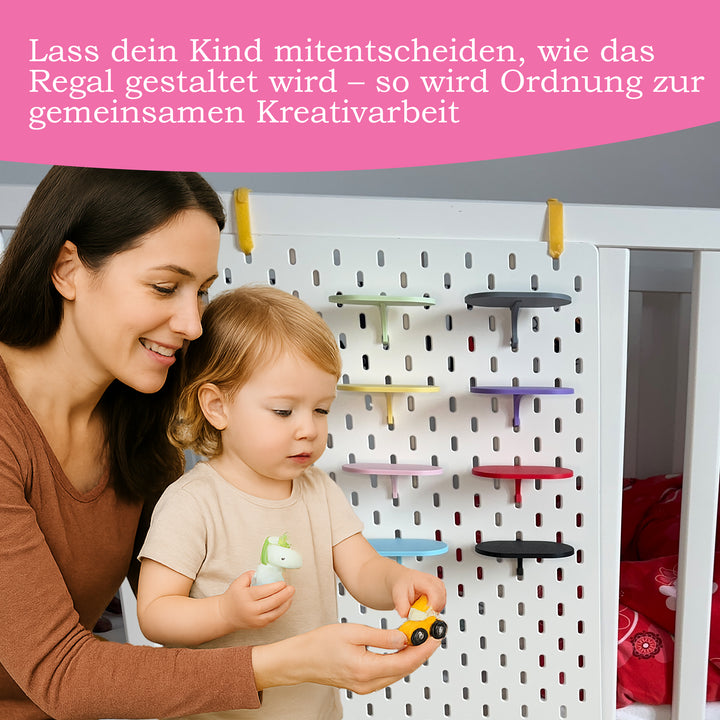 Tonie-Aufbewahrungsregal für Ikea Skadis - Vielfältige Farbauswahl, magnetisch und platzsparend