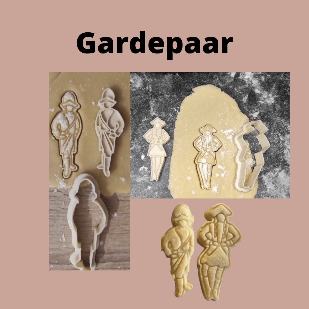 Keksausstecher "Gardpaar" mit Stempel