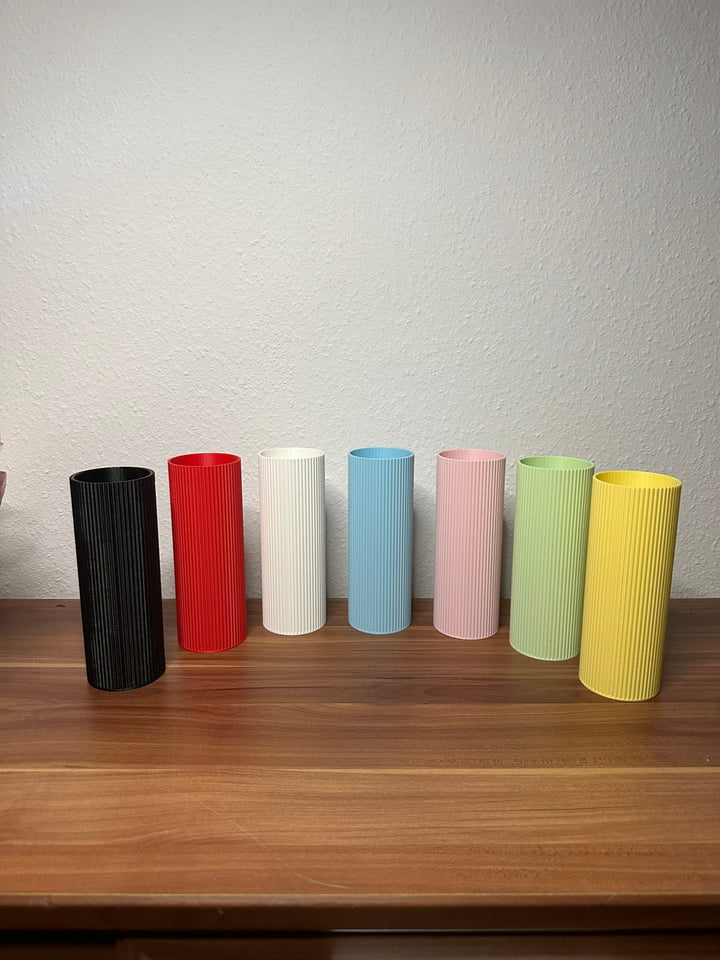 Kölschglas Vase in Pastellfarben – 3D-gedruckt mit optionalem Glas