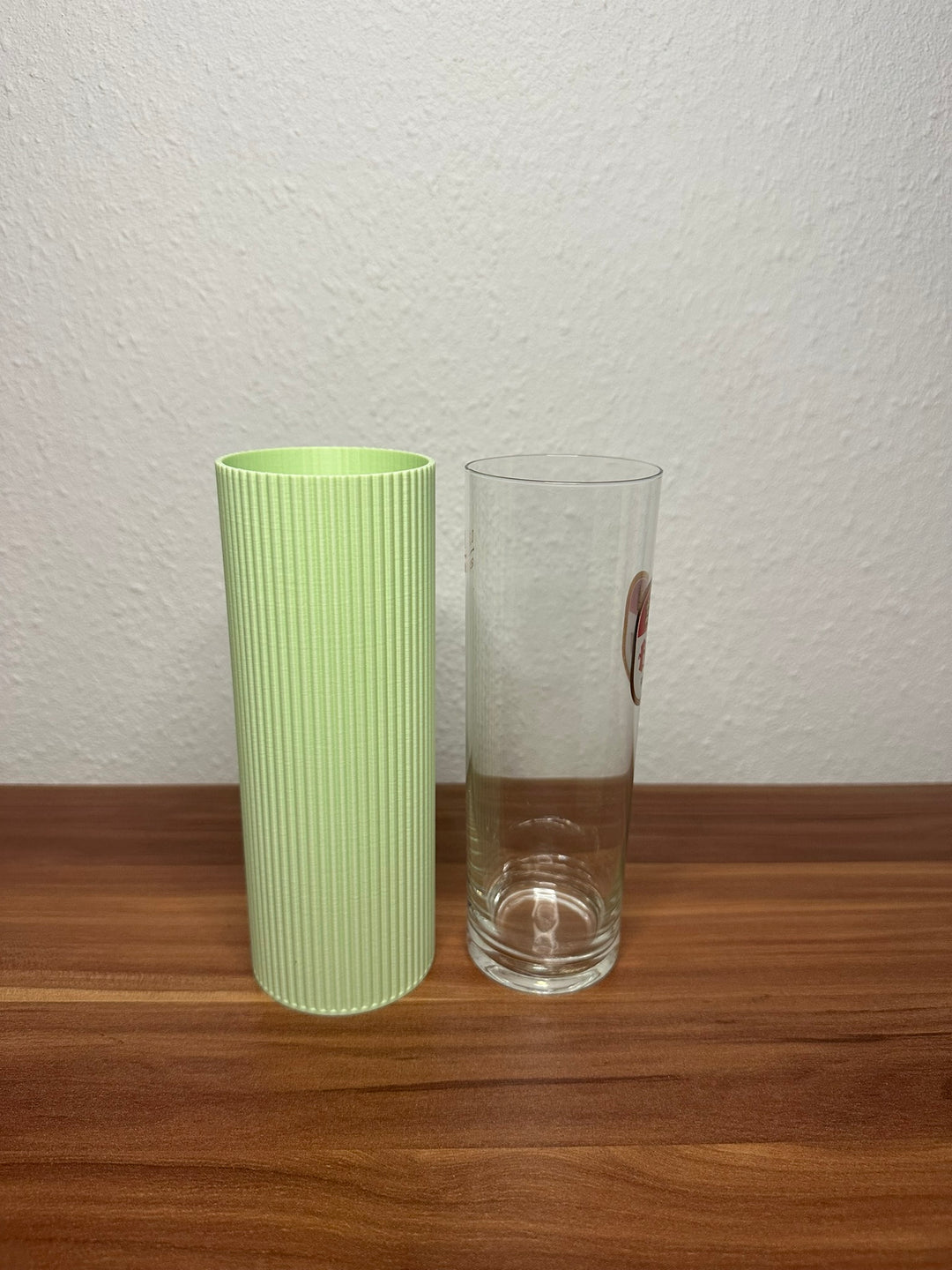 Kölschglas Vase in Pastellfarben – 3D-gedruckt mit optionalem Glas