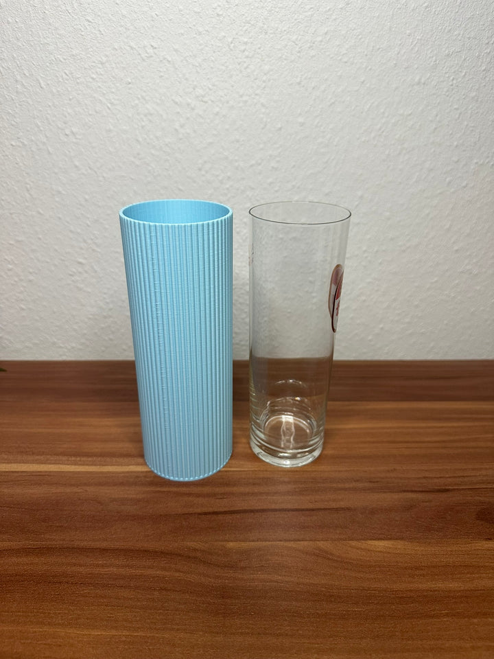 Kölschglas Vase in Pastellfarben – 3D-gedruckt mit optionalem Glas