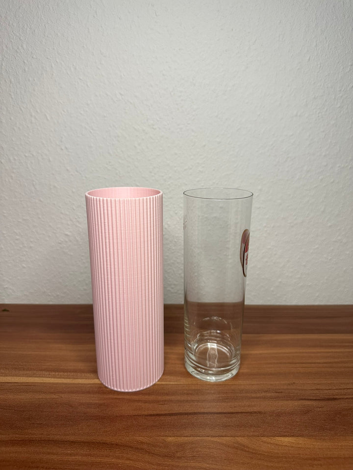 Kölschglas Vase in Pastellfarben – 3D-gedruckt mit optionalem Glas