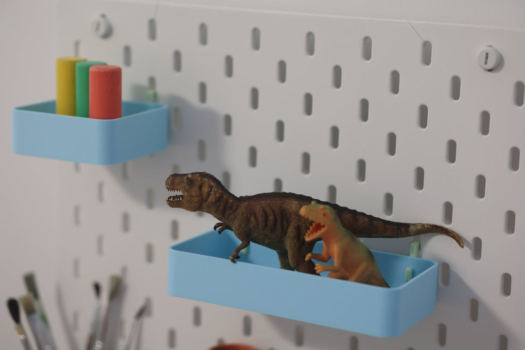 Aufbewahrungsboxen Set passend für Ikea Skadis in verschiedenen Farben und Größen - Organisation für dein Regalsystem
