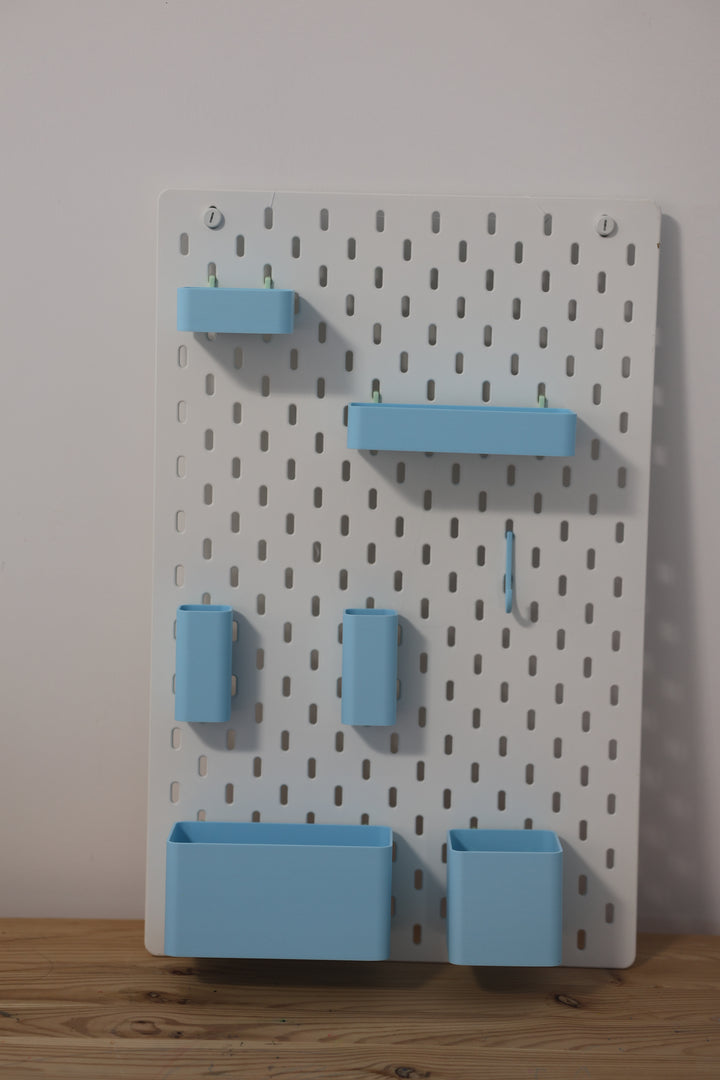 Aufbewahrungsboxen Set passend für Ikea Skadis in verschiedenen Farben und Größen - Organisation für dein Regalsystem
