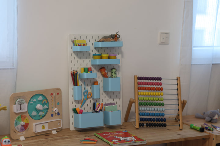 Aufbewahrungsboxen Set passend für Ikea Skadis in verschiedenen Farben und Größen - Organisation für dein Regalsystem