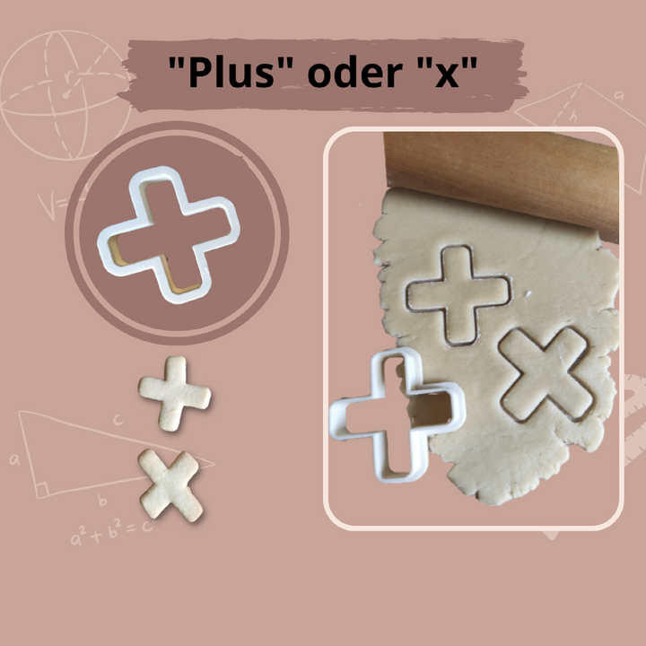 Keksausstecher "x - oder +"