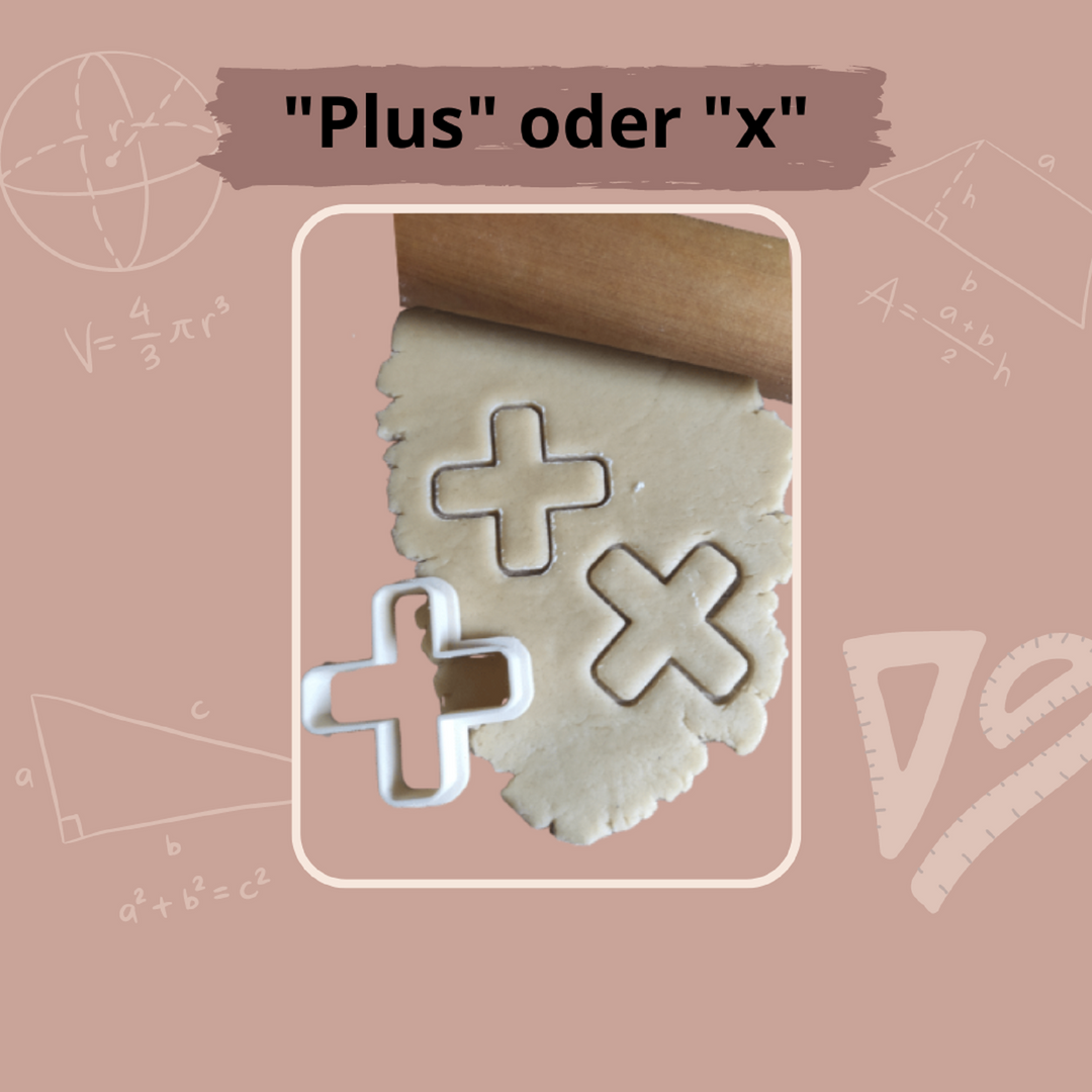 Keksausstecher "x - oder +"