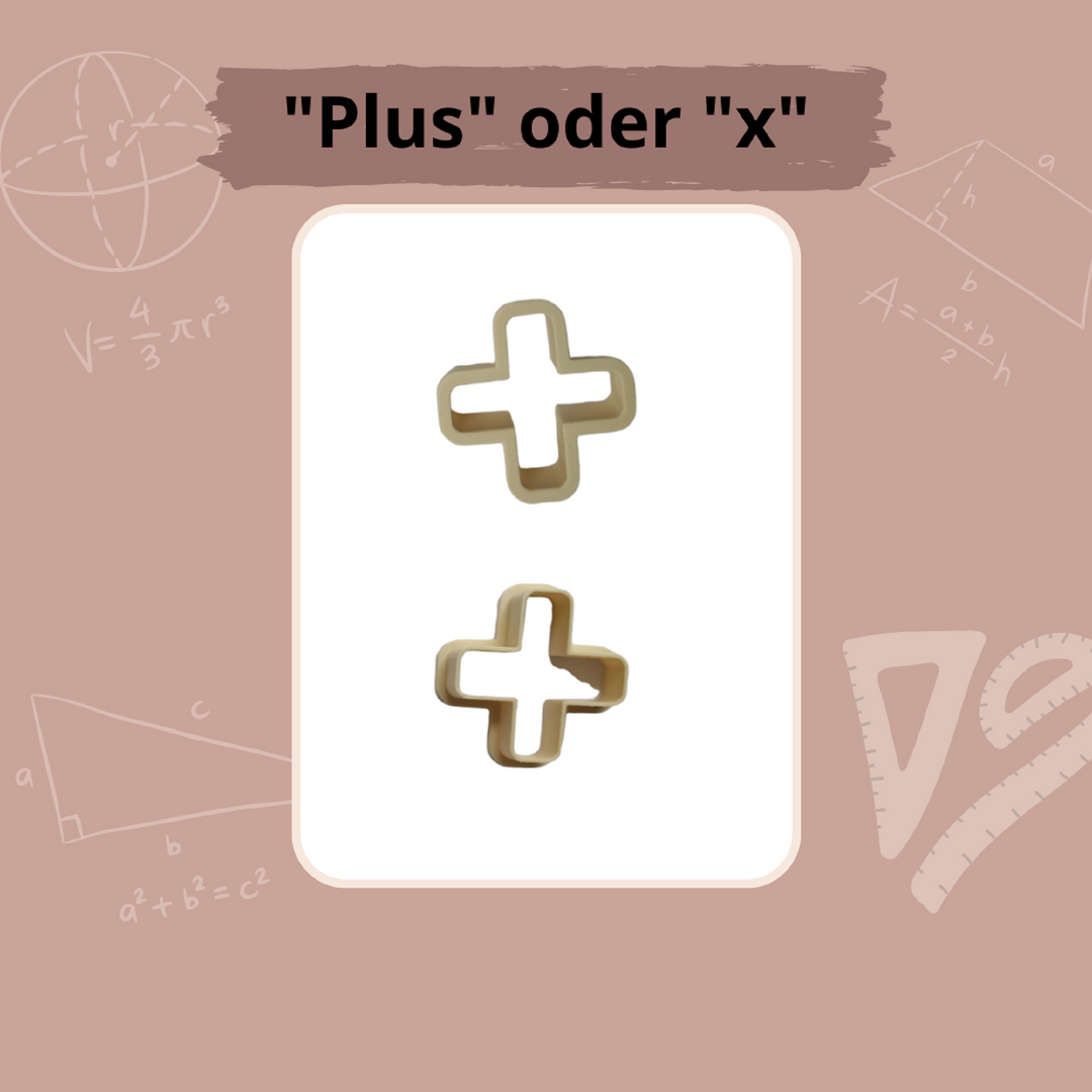 Keksausstecher "x - oder +"