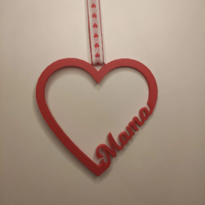 Caketopper / Schild "Herz Mama"
