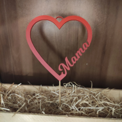 Caketopper / Schild "Herz Mama"