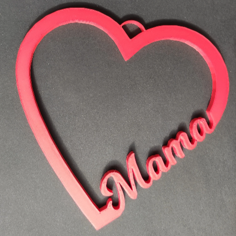 Caketopper / Schild "Herz Mama"