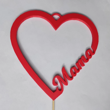 Caketopper / Schild "Herz Mama"