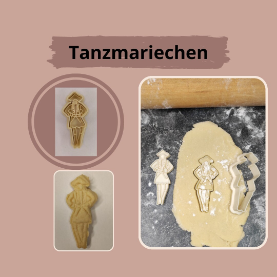 Keksausstecher "Funkemariechen" mit Stempel