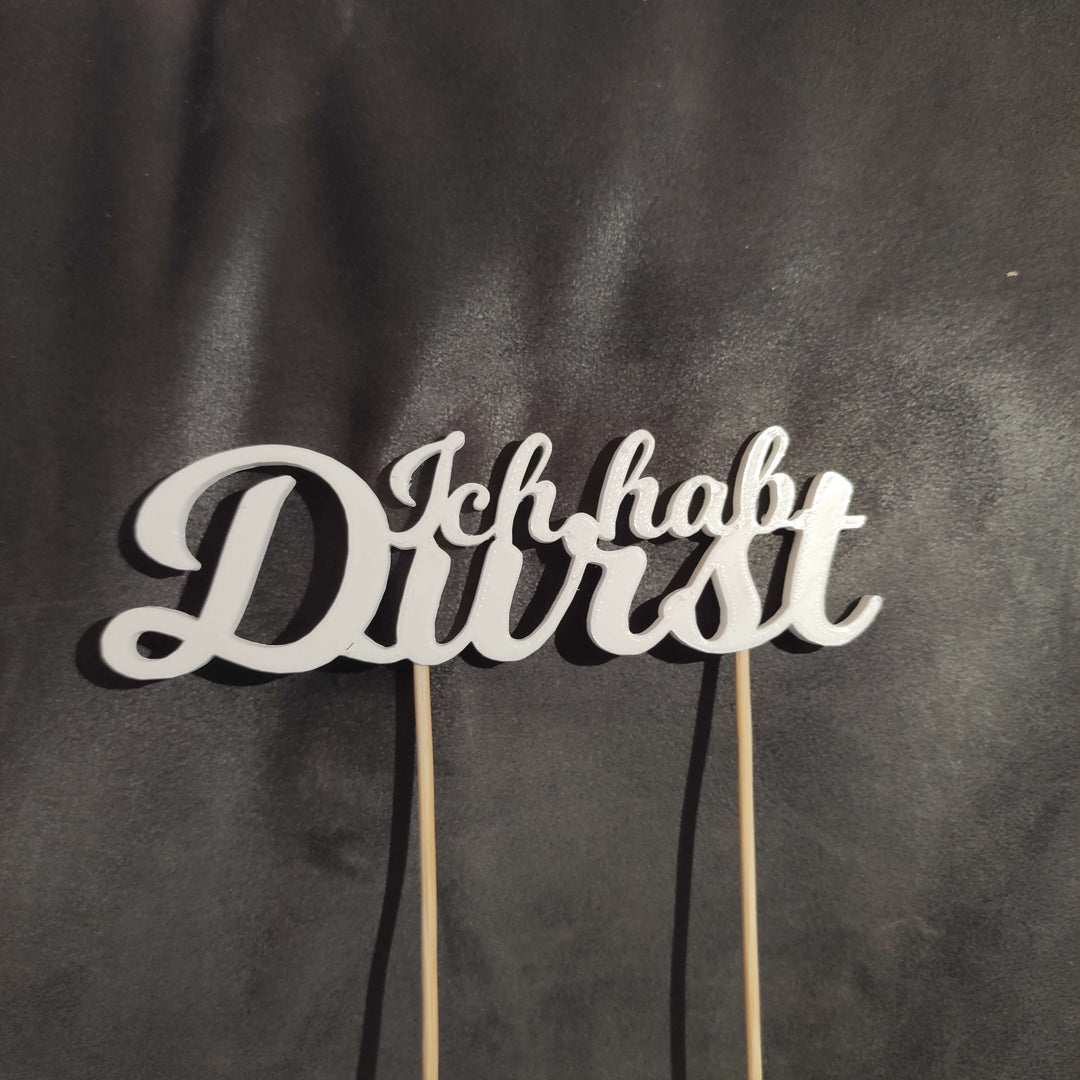 Pflanzentopper mit individuellem Text