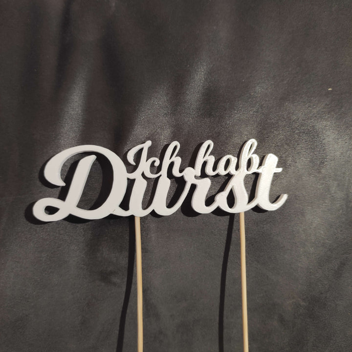 Pflanzentopper mit individuellem Text