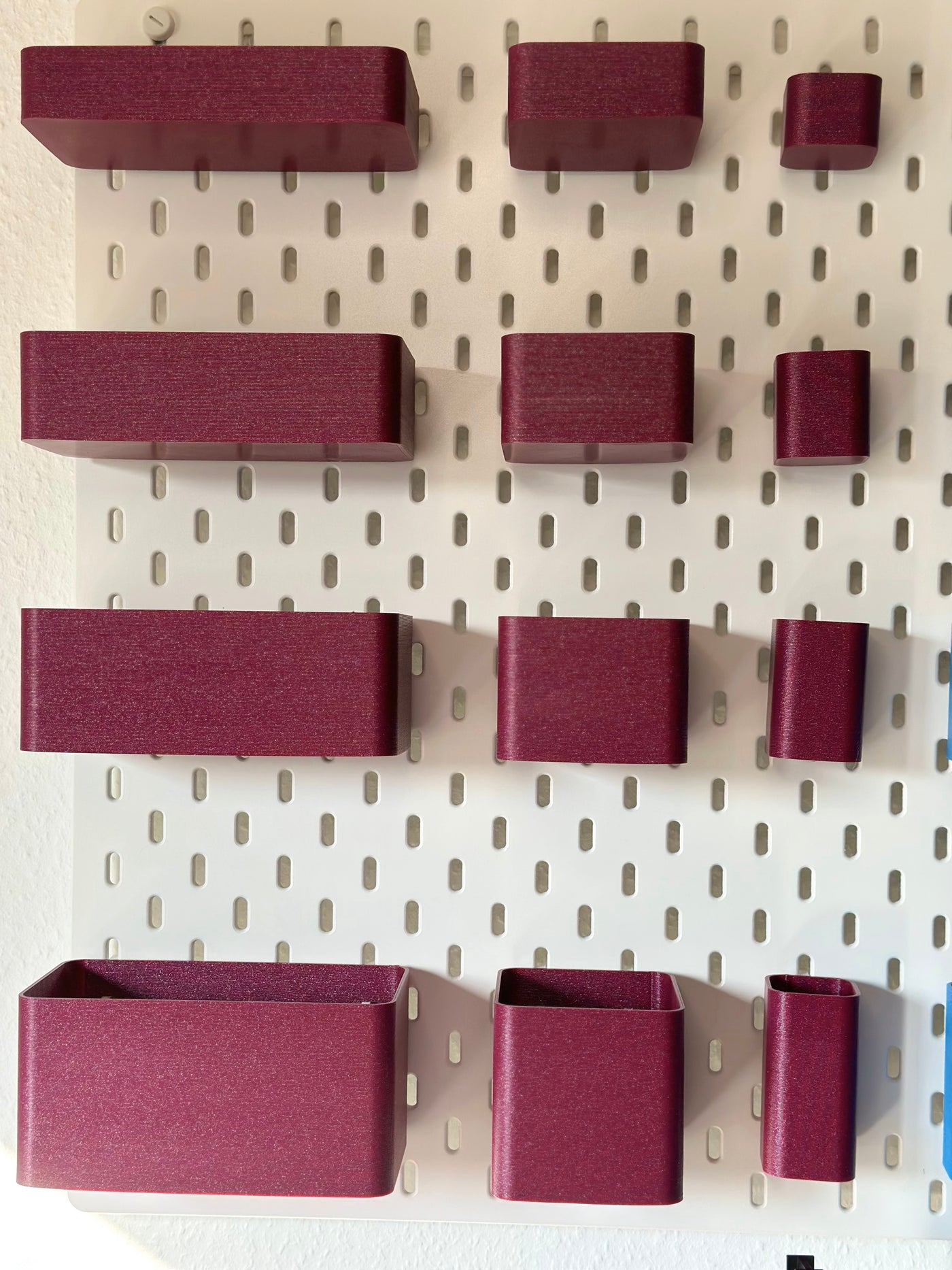 Aufbewahrungsboxen passend für Ikea Skadis in verschiedenen Farben und Größen - Organisation für dein Regalsystem