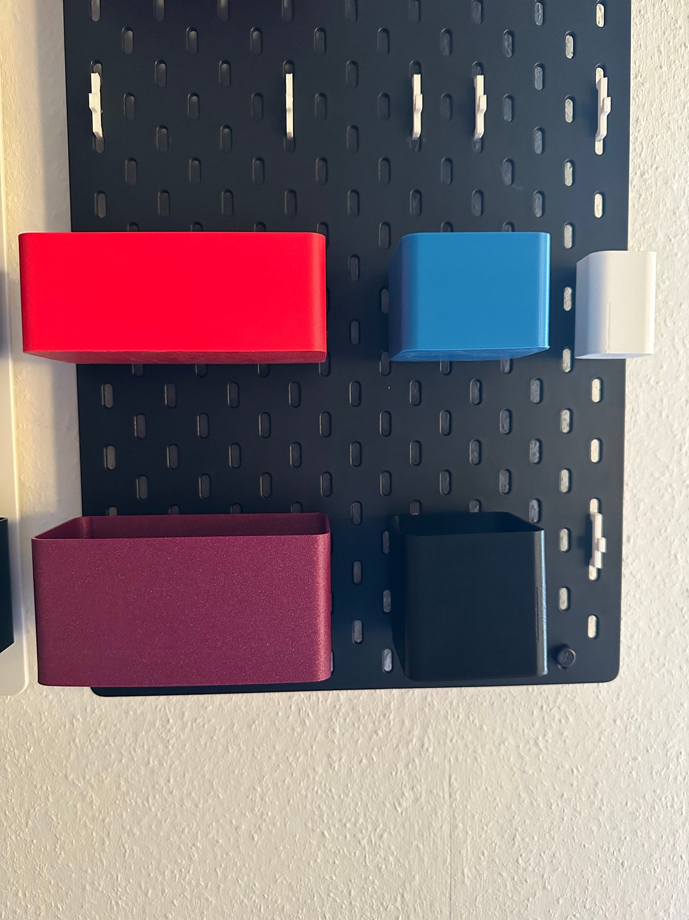 Set: 12 Aufbewahrungsboxen passend für Ikea Skadis in verschiedenen Farben und Größen - Organisation für dein Regalsystem