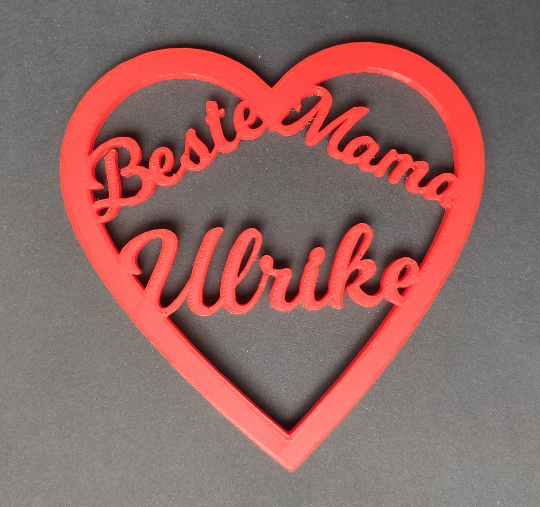Caketopper - "Beste Mama" + Namen
