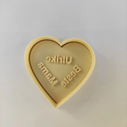 Keksausstecher "Mama ist die Beste" / "Oma ist die Beste" mit Stempel