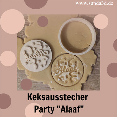 Keksausstecher "Party - Alaaf" mit Stempel