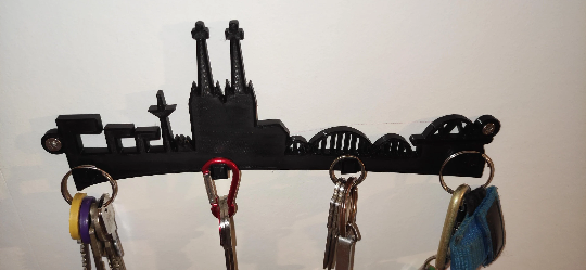 Schlüsselbrett - Skyline Köln