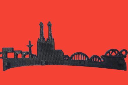 Schlüsselbrett - Skyline Köln