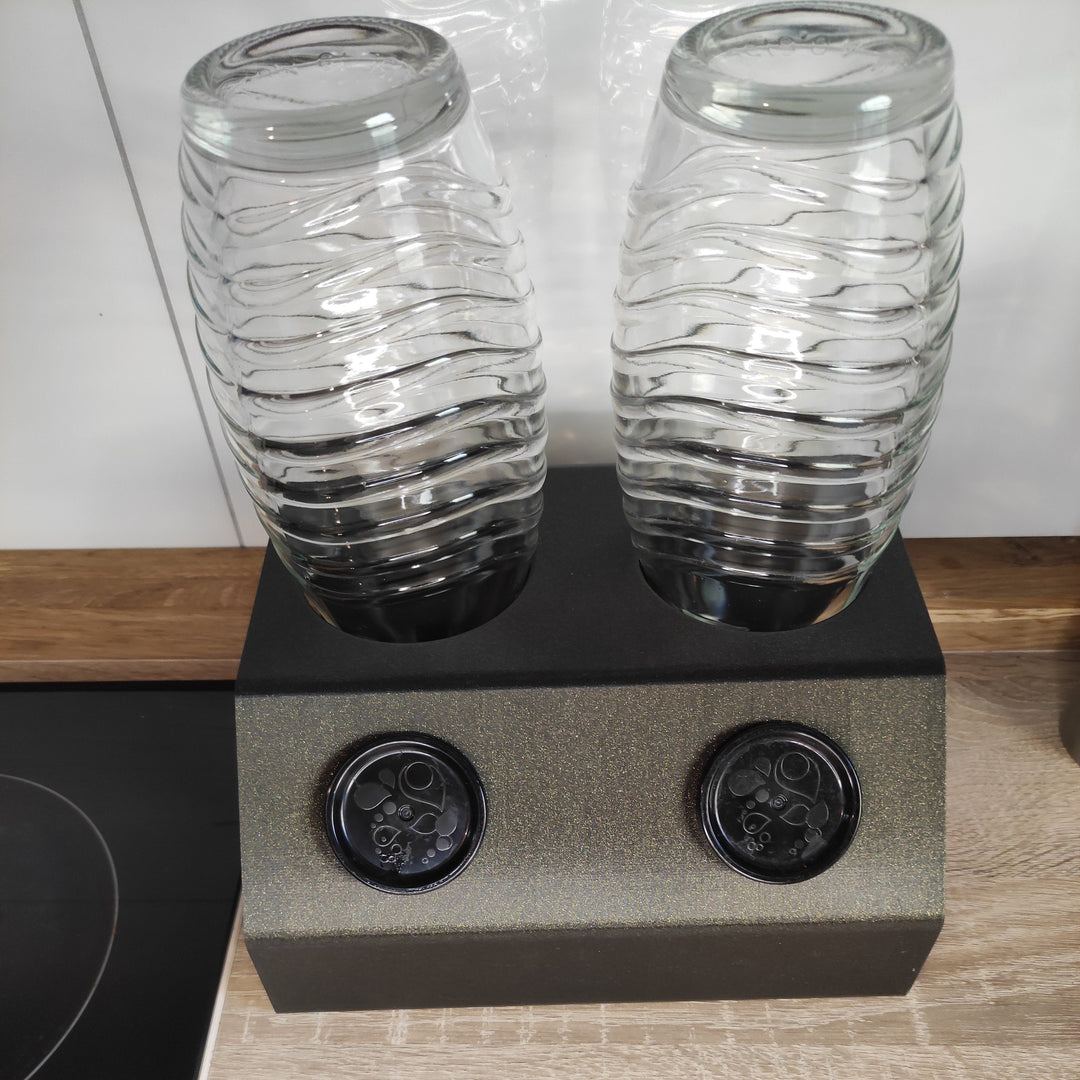 Flaschenhalterung, geeignet z.B. für 1 - 2 SodaStream Crystal Flaschen