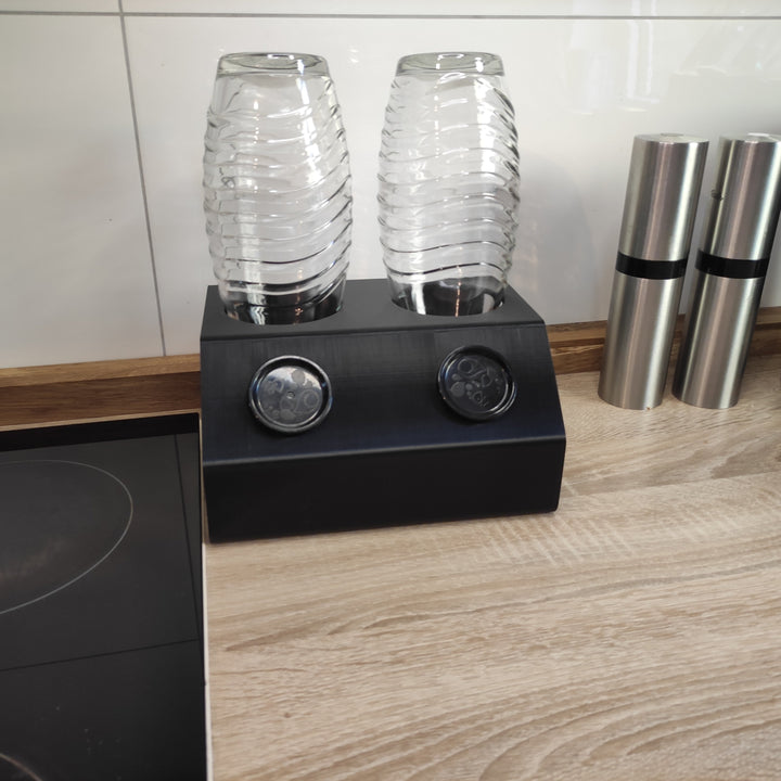 Flaschenhalterung, geeignet z.B. für 1 - 2 SodaStream Crystal Flaschen