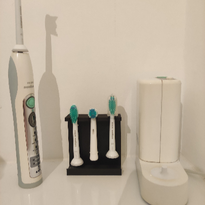 Halterung für Zahnbürstenköpfe, geeignet z.B. für Oral-B, Philipps Sonicare, personalisierbar