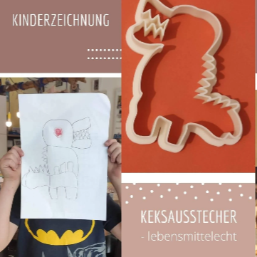 Individuelle Keksausstecher, z.B. aus Kinderzeichnungen erstellt