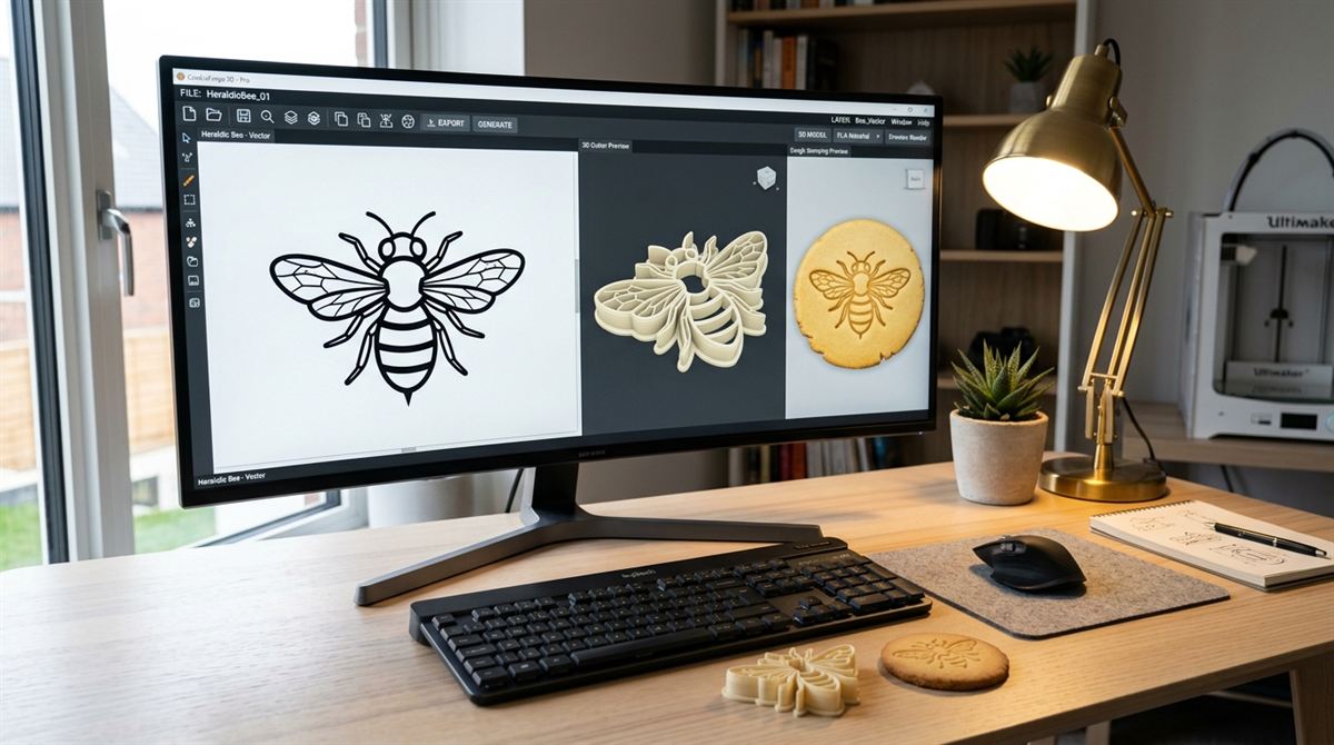 CookieForge 3D-Konfigurator für individuelle Keksausstecher und Prägestempel